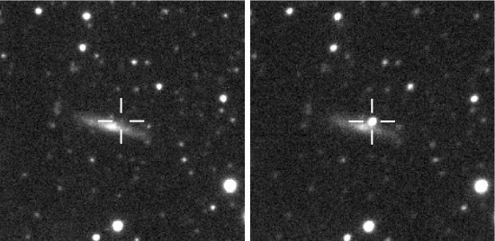 Supernova OGLE-2011-SN-003 before the explosion and at its peak