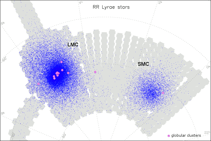 Spatial distribution of RR Lyrae stars in the Magellanic Clouds